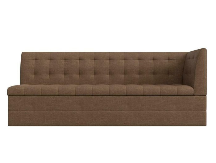 Угловой диван-кровать Бриз коричневого цвета с углом справа - купить Угловые диваны по цене 25990.0