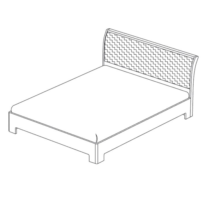 Кровать Парма-3 140х200 цвета венге без подъемного механизма - лучшие Кровати для спальни в INMYROOM