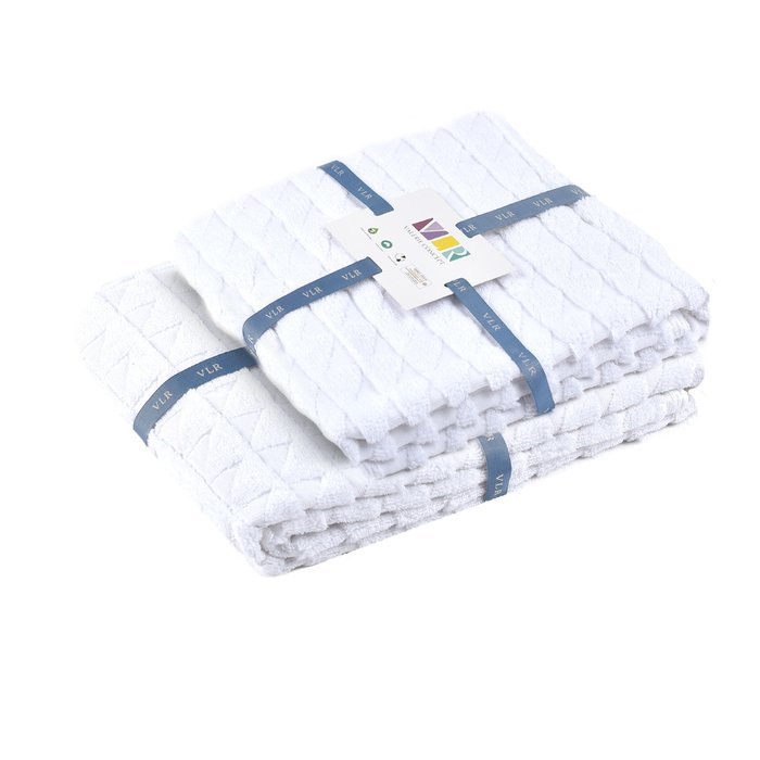 Полотенце Emma 50х100 белого цвета - купить Банные полотенца по цене 1450.0