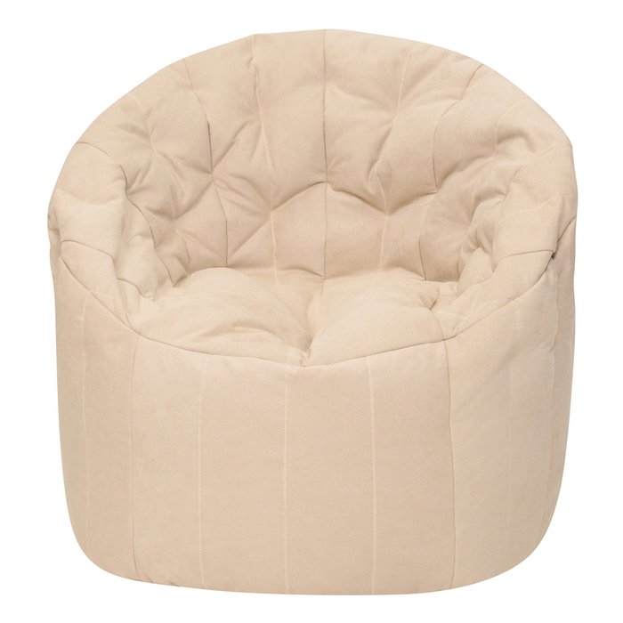 Кресло пенек Австралия светло-бежевого цвета - купить Бескаркасная мебель по цене 8999.0