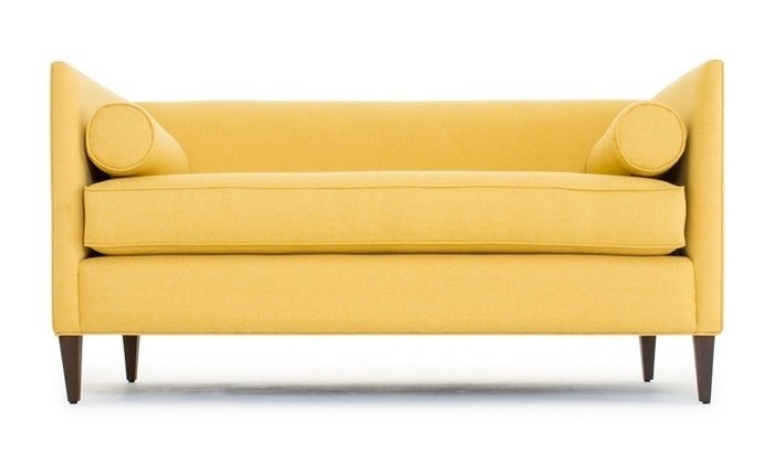 Прямой диван желтого цвета - лучшие Прямые диваны в INMYROOM