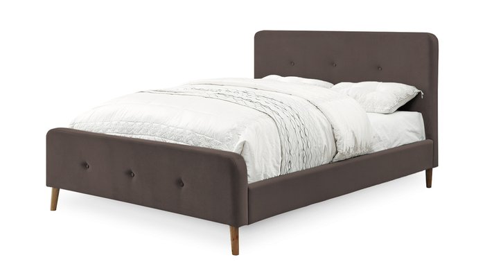 Кровать Левита 160х200 темно-коричневого цвета 