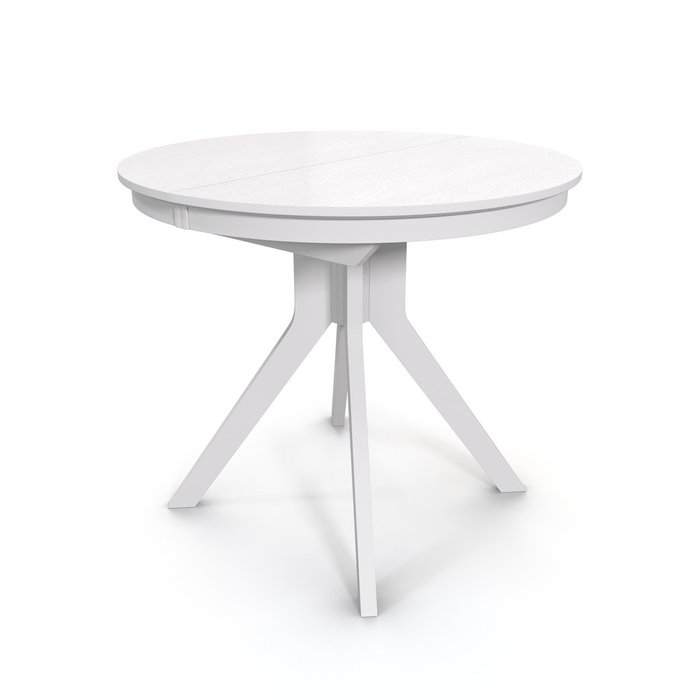 Раздвижной обеденный стол Местре белого цвета - купить Обеденные столы по цене 29000.0