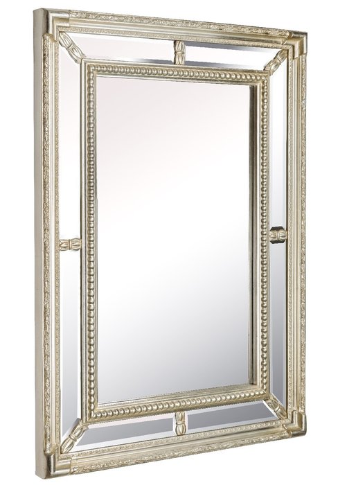 Настенное Зеркало в раме Albert Silver   - купить Настенные зеркала по цене 39500.0