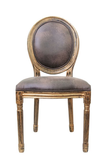 Стул Volker antique gold с каркасом из массива