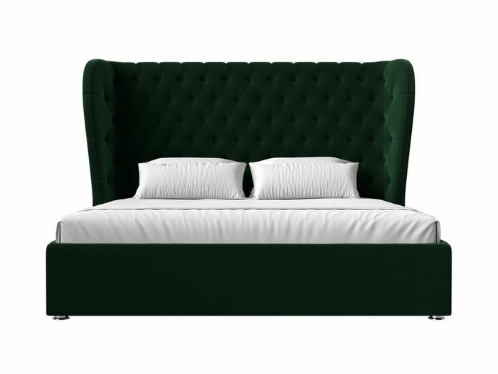 Кровать Далия 200х200 с подъемным механизмом зеленого цвета - купить Кровати для спальни по цене 93999.0