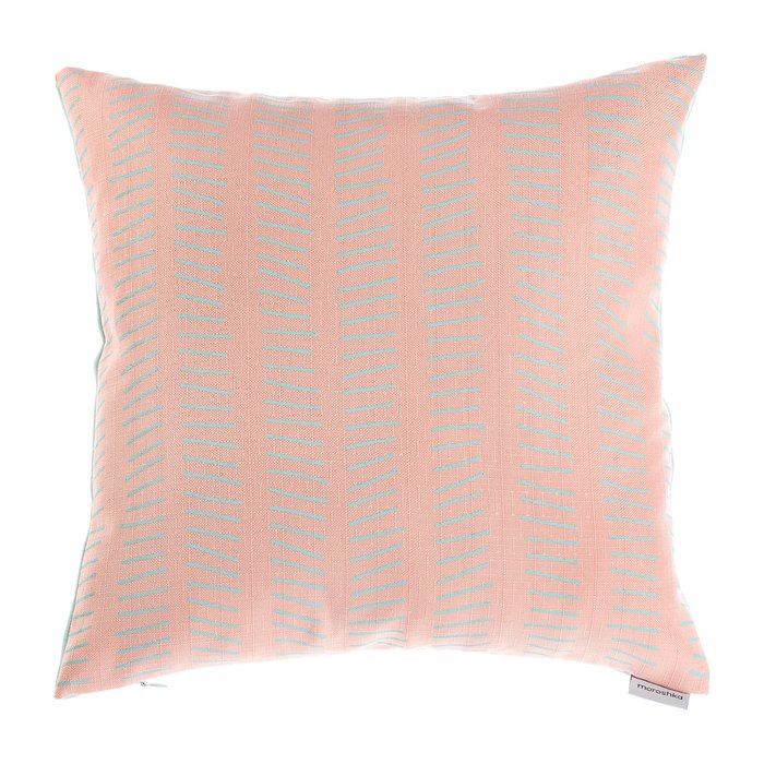 Декоративная подушка Mcny 40х40 розово-зеленого цвета