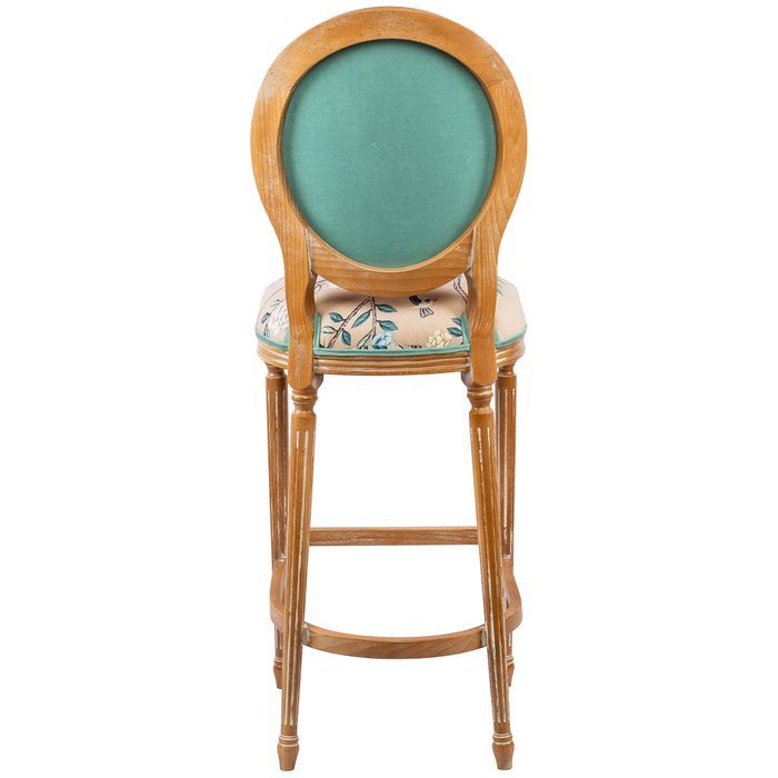 Барный стул Императорский павлин зеленого цвета - лучшие Барные стулья в INMYROOM