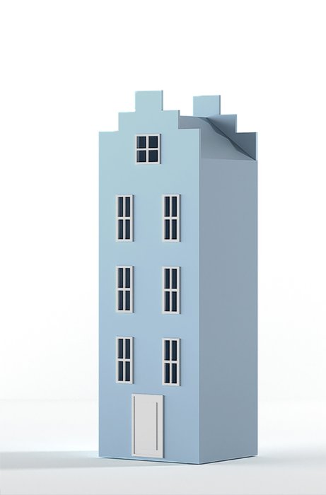 Шкаф-домик Амстердам Medium голубого цвета  - купить Детские шкафы по цене 62290.0