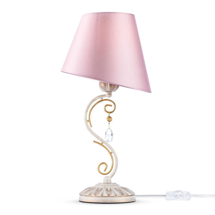 Настольная лампа Сutie с розовым абажуром
