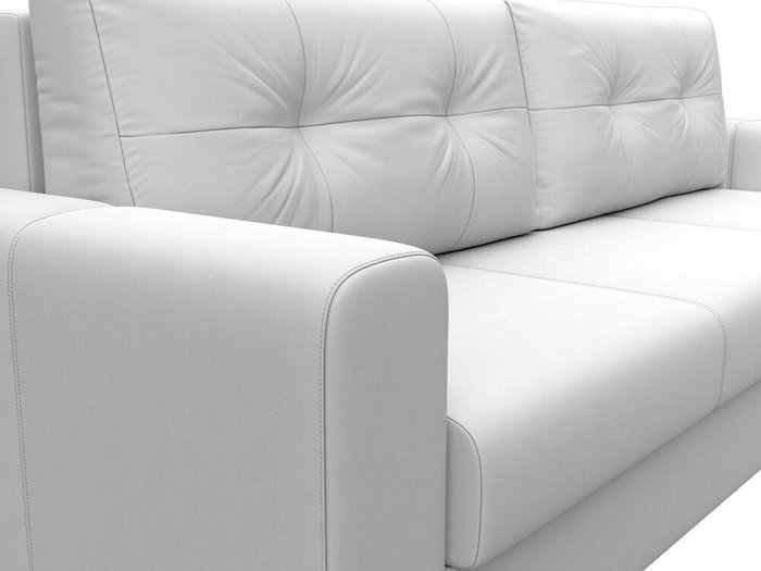 Диван-кровать Лига 031 белого цвета (экокожа) - лучшие Прямые диваны в INMYROOM