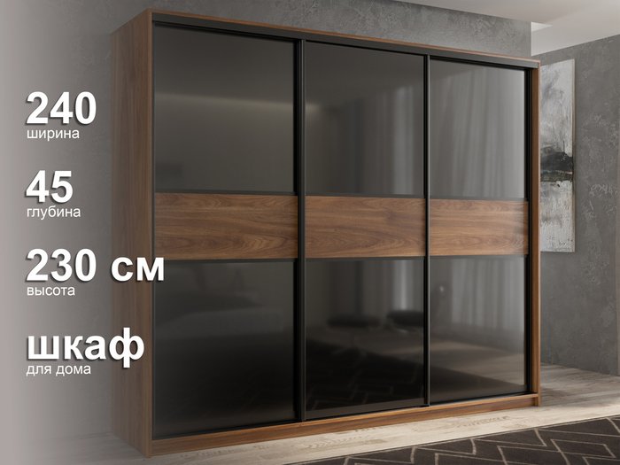 Шкаф-купе Кааппи-12 240 М цвета Кастелло бренди  - лучшие Шкафы-купе в INMYROOM
