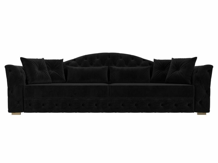 Прямой диван-кровать Артис черного цвета - купить Прямые диваны по цене 71999.0