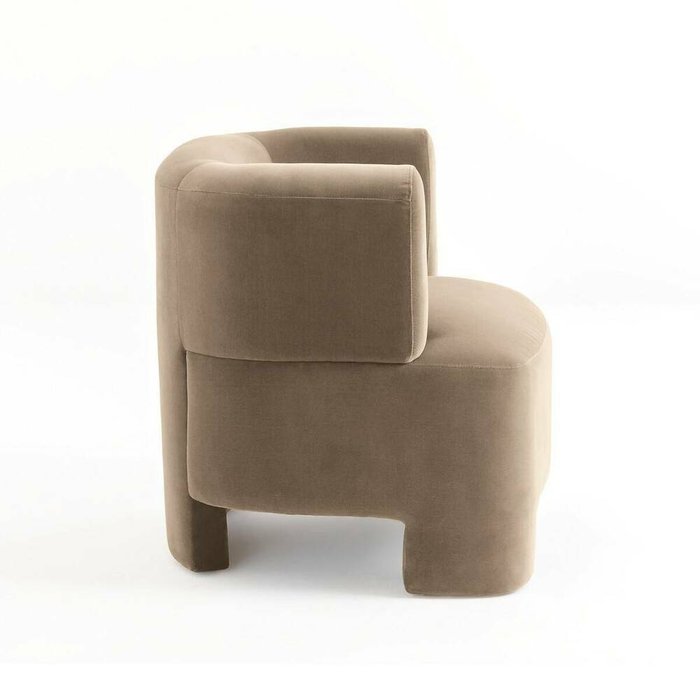 Кресло из велюра Darrel бежевого цвета - лучшие Интерьерные кресла в INMYROOM