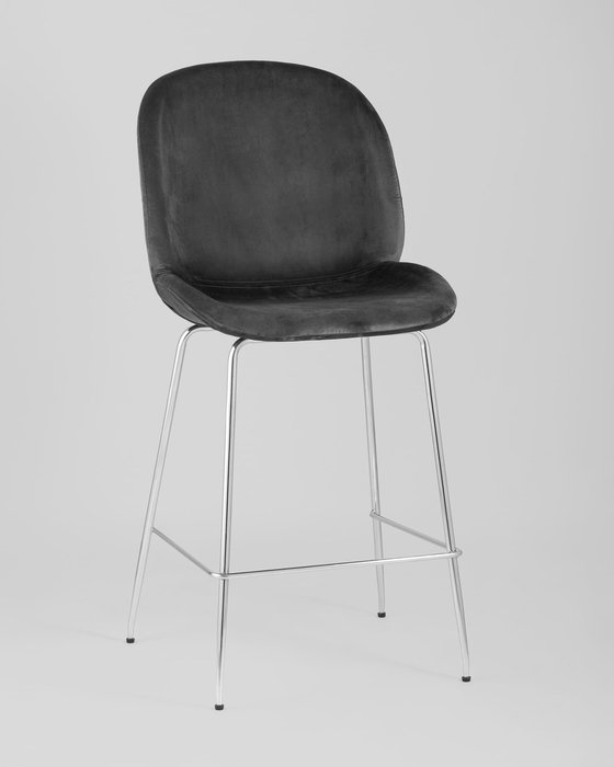 Стул полубарный Beetle серого цвета - купить Барные стулья по цене 10990.0