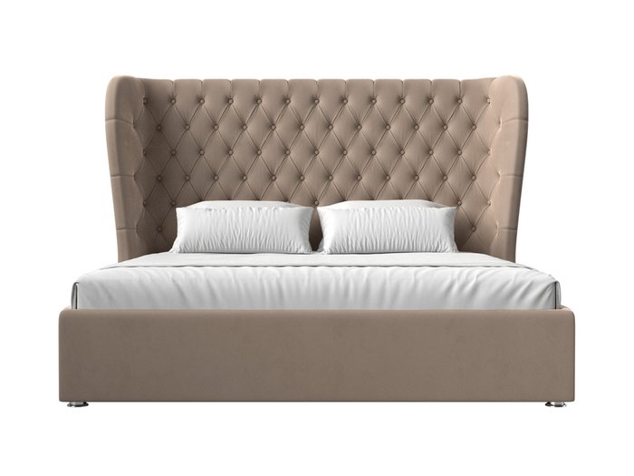 Кровать Далия 160х200 бежевого цвета с подъемным механизмом - купить Кровати для спальни по цене 77999.0