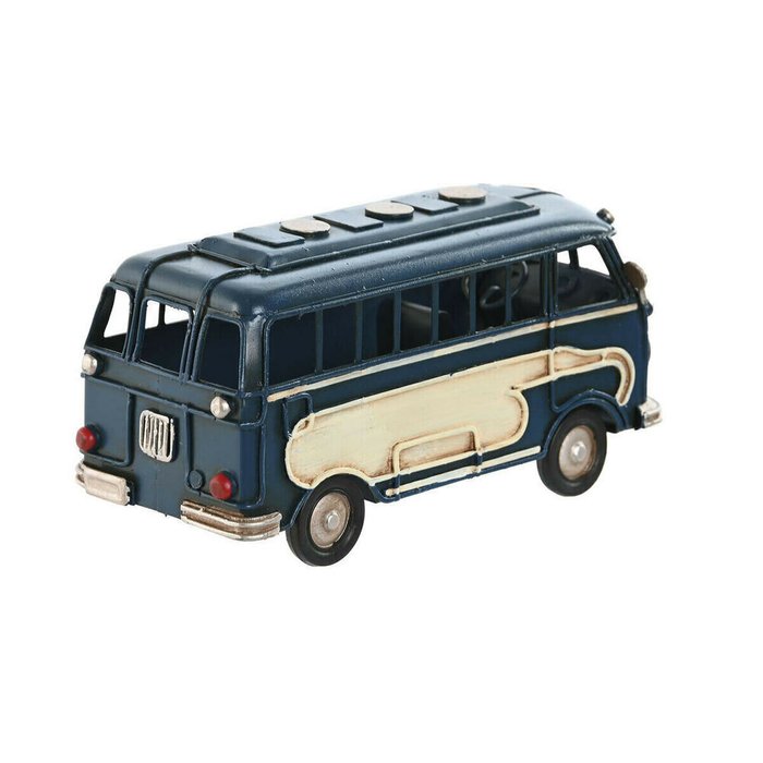 Декоративная фигура Синий Белый Aвтобус Vintage 17 x 7 x 8 cm (2 штук) - купить Фигуры и статуэтки по цене 3988.0