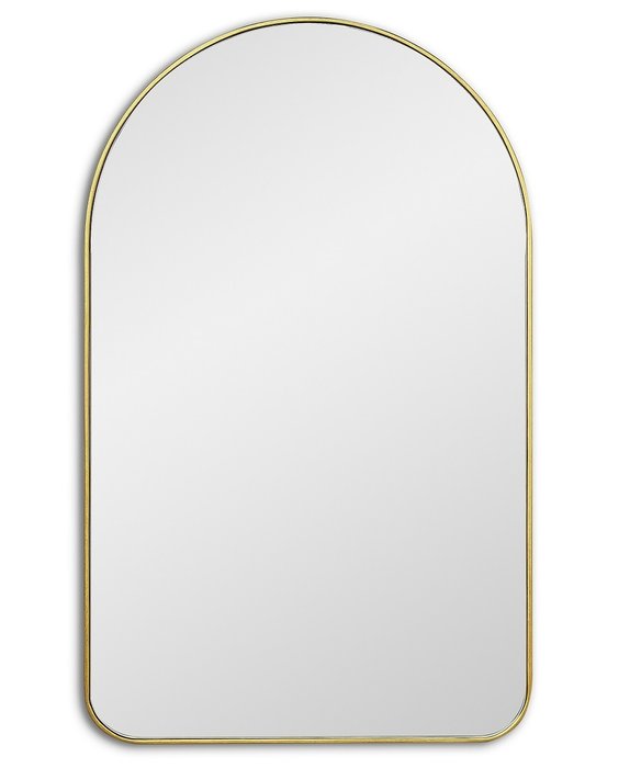 Настенное зеркало Arch M в раме золотого цвета