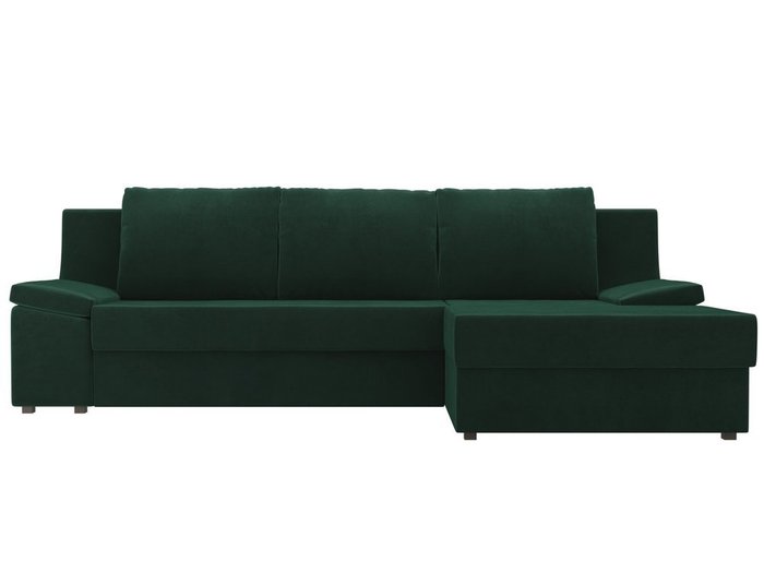 Угловой диван-кровать Челси зеленого цвета - купить Угловые диваны по цене 50990.0