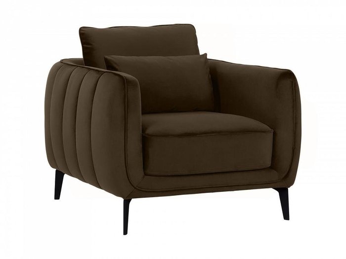 Кресло Amsterdam темно-коричневого цвета  - купить Интерьерные кресла по цене 53640.0
