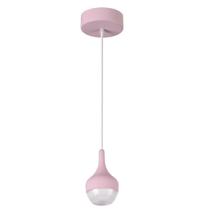 Подвесной светодиодный светильник Jolie розового цвета