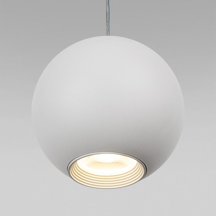 Подвесной светодиодный светильник 50215/1 LED белый Giro - лучшие Подвесные светильники в INMYROOM