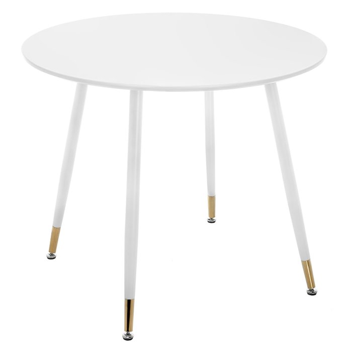 Обеденный стол Bianka диаметром 80 белого цвета