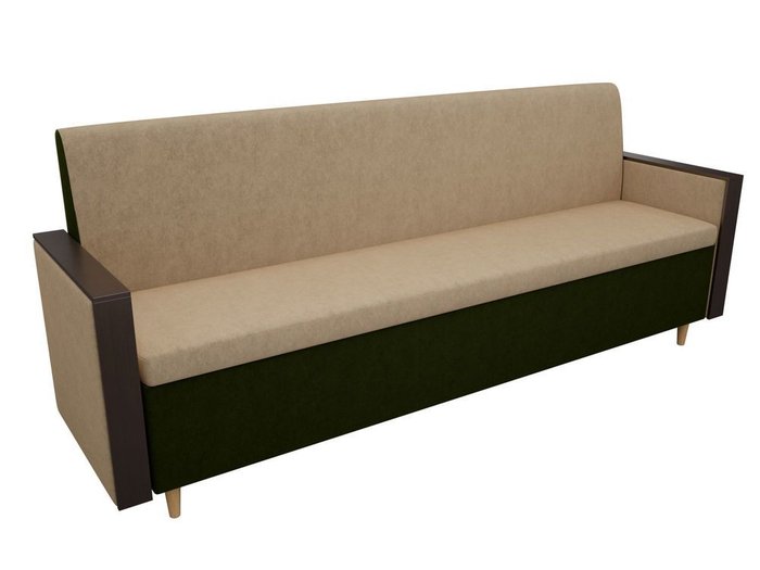 Кухонный прямой диван Модерн зелено-бежевого цвета - лучшие Прямые диваны в INMYROOM