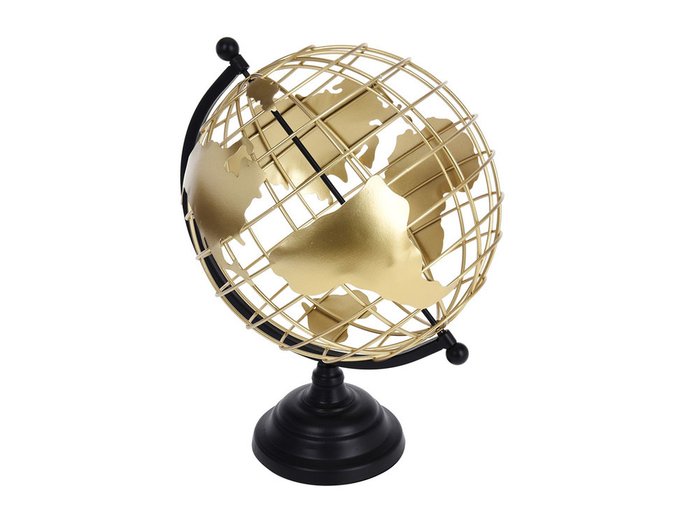 Глобус Globe черно-золотого цвета