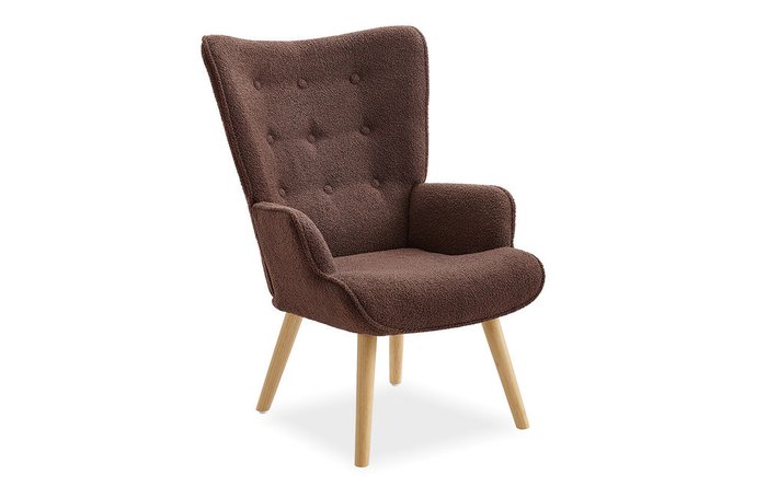 Кресло Hygge коричневого цвета