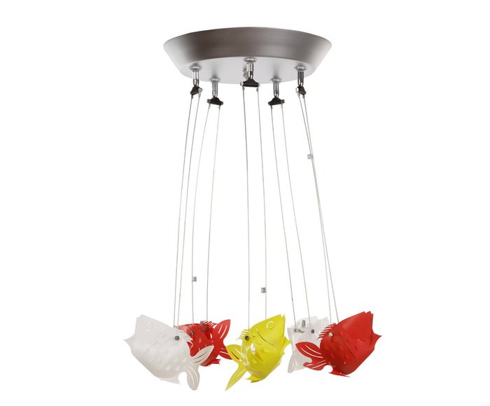 Дизайнерский потолочный светильник crystal light "Рыбки"  - купить Потолочные светильники в детскую по цене 14500.0