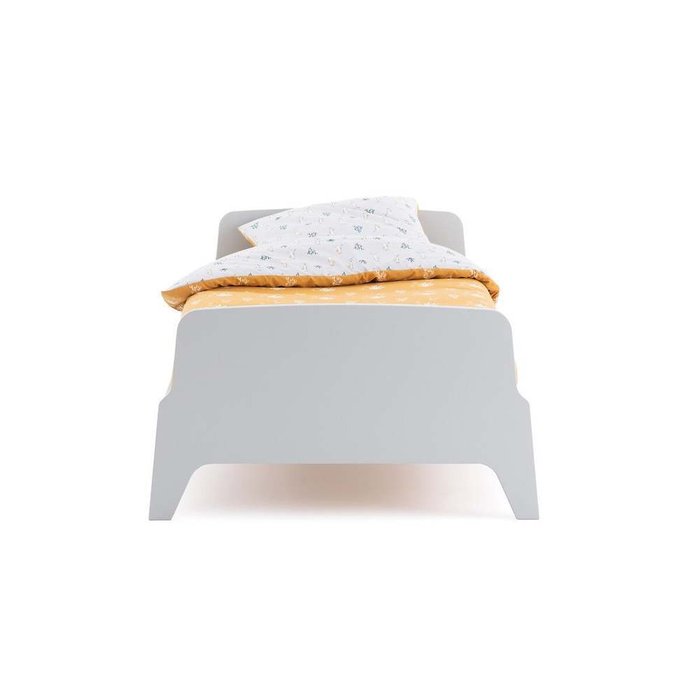 Кровать в винтажном стиле Adil 90x190 серого цвета - купить Кровати для спальни по цене 20763.0
