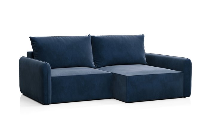 Диван-кровать угловой Портленд синего цвета - лучшие Угловые диваны в INMYROOM