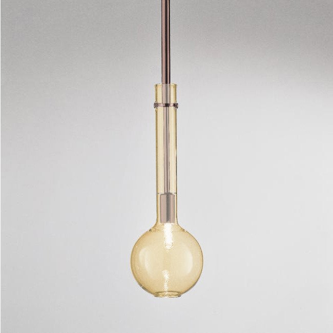 Подвесной светильник  Selene Illuminazione Ampolla amber/copper