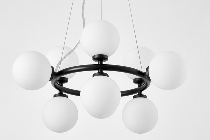Подвесной светильник Lumina Deco Marsiada LDP 6033-9 BK - купить Подвесные люстры по цене 20100.0