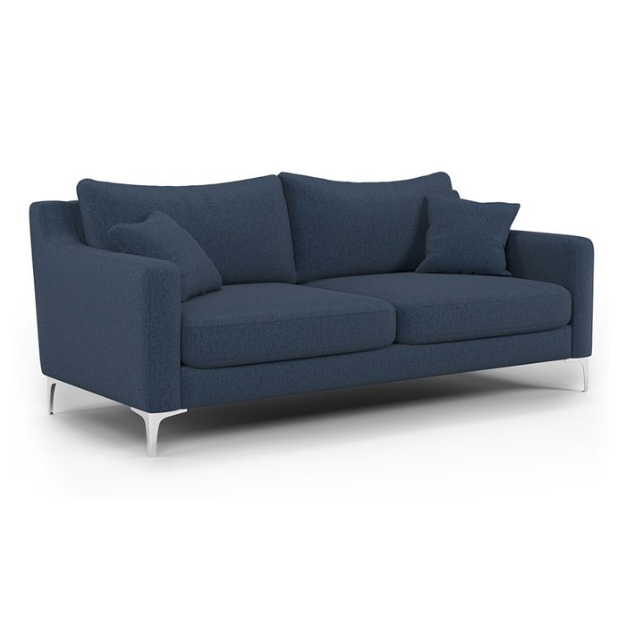 Диван Mendini ST (204 см) синего цвета - купить Прямые диваны по цене 62200.0