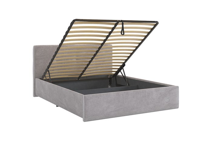 Кровать Веста 160х200 серого цвета с подъемным механизмом - лучшие Кровати для спальни в INMYROOM