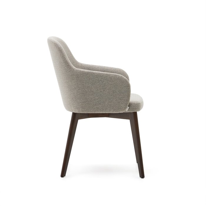 Стул Nelida серо-коричневого цвета с ножками из бука - купить Обеденные стулья по цене 61990.0