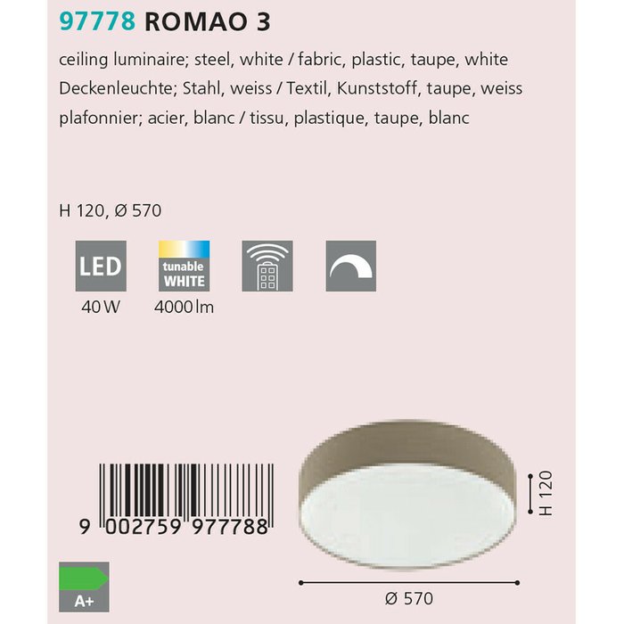 Потолочный светодиодный светильник Romao  - лучшие Потолочные светильники в INMYROOM