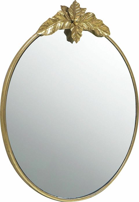 Настенное зеркало 92х104 в раме золотого цвета - купить Настенные зеркала по цене 21834.0