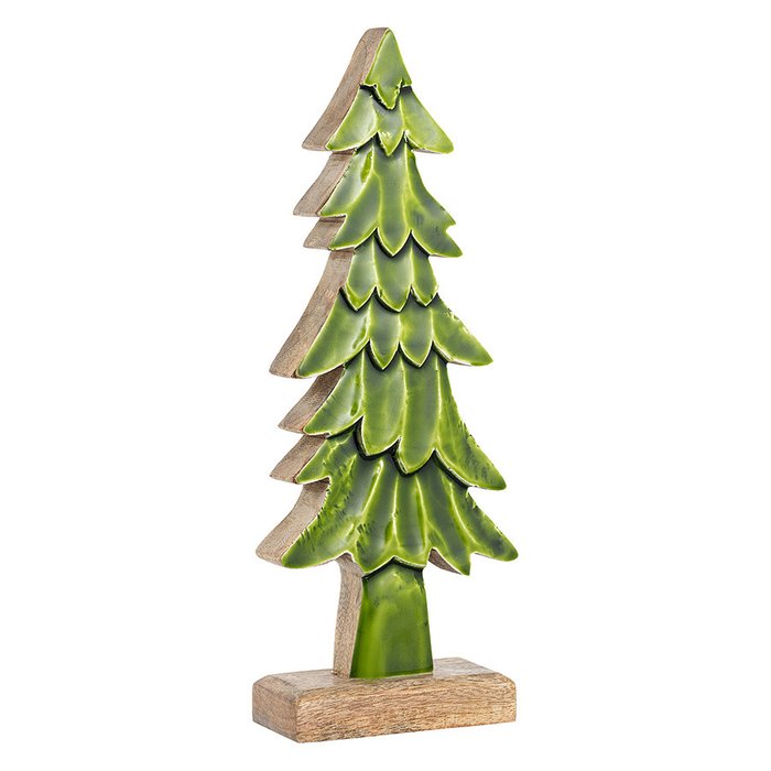Декор новогодний Nordic tree зеленого цвета