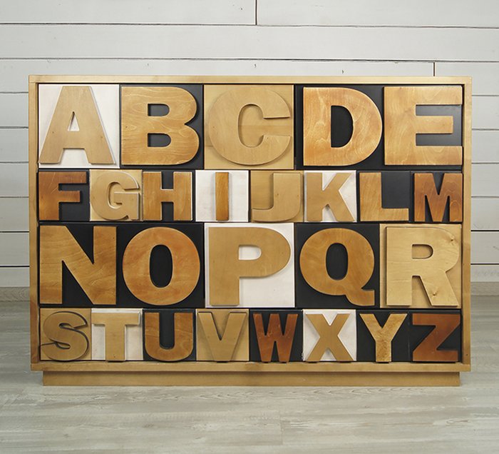 Комод Alphabeto Birch из массива березы - купить Комоды по цене 131777.0