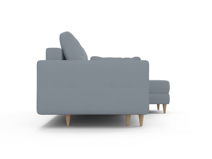 Угловой диван-кровать Берни серого цвета - лучшие Угловые диваны в INMYROOM