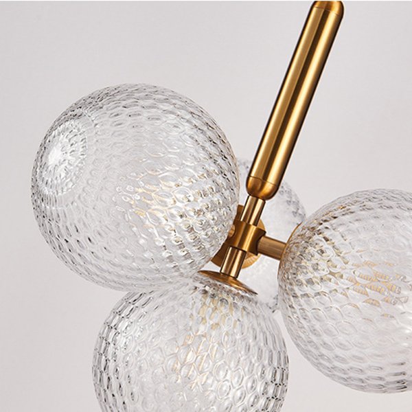 Подвесной светильник RAFFIN 4 Transparent Gold - лучшие Подвесные светильники в INMYROOM