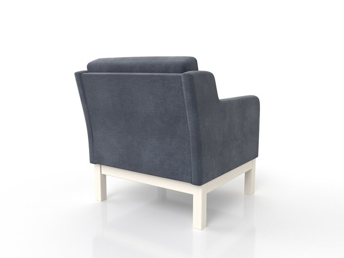 Кресло Айверс из массива сосны с обивкой серый шенилл - купить Интерьерные кресла по цене 21990.0