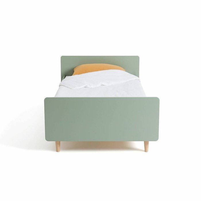 Кровать детская с кроватным основанием Zag 90x190 зеленого цвета - купить Одноярусные кроватки по цене 23539.0