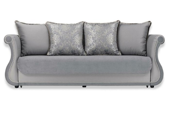 Прямой диван-кровать Дарем серого цвета - купить Прямые диваны по цене 61990.0