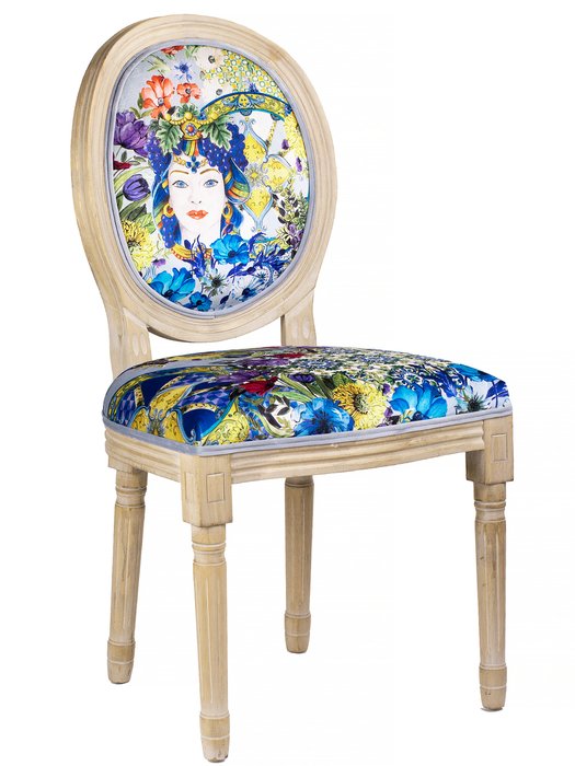 Стул Рапсодия синего цвета - купить Обеденные стулья по цене 22560.0