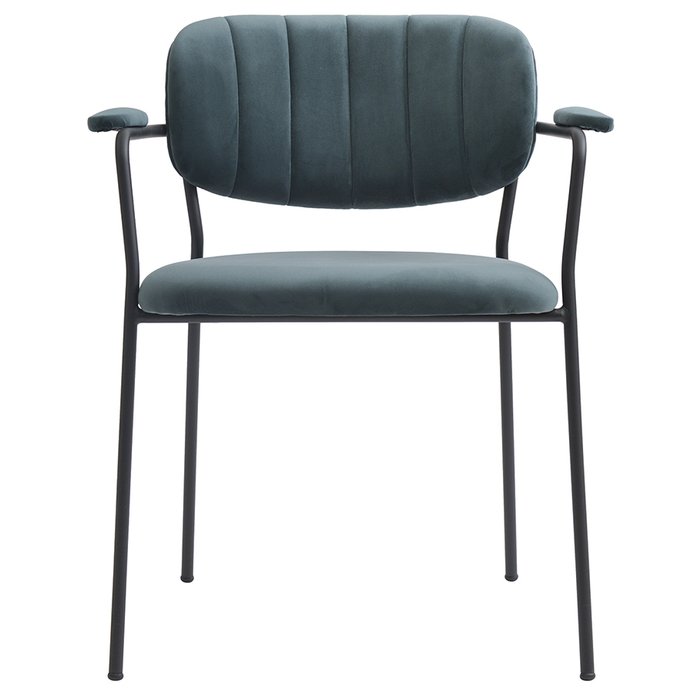 Стул с подлокотниками Eirill зеленого цвета - купить Обеденные стулья по цене 13900.0