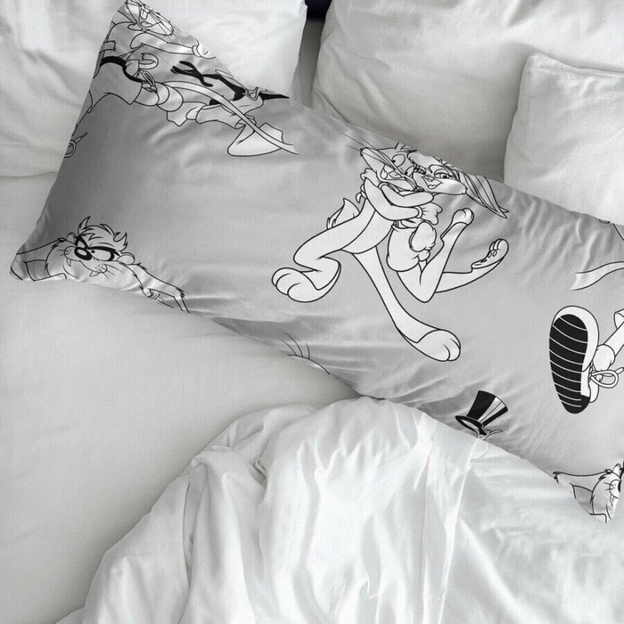 Наволочка Looney Tunes Белый Чёрный Разноцветный 175 темы 50x80cm 50 x 80 cm 100 % хлопок - лучшие Наволочки в INMYROOM Наволочка Looney Tunes Белый Чёрный Разноцветный 175 темы 50x80cm 50 x 80 cm 100 % хлопок - лучшие Наволочки в INMYROOM